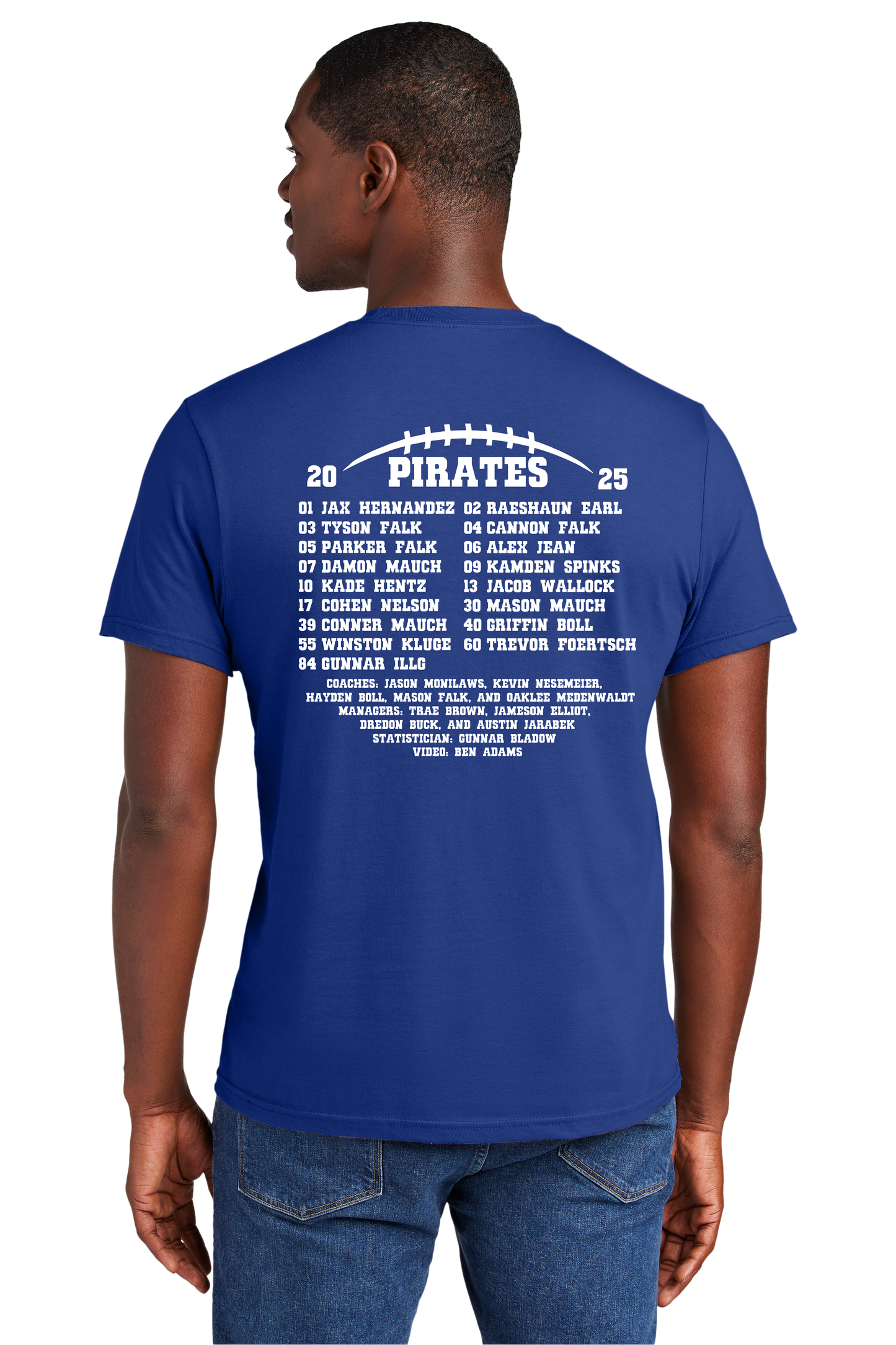 Booster Club Boys Football Roster Shirt 2025