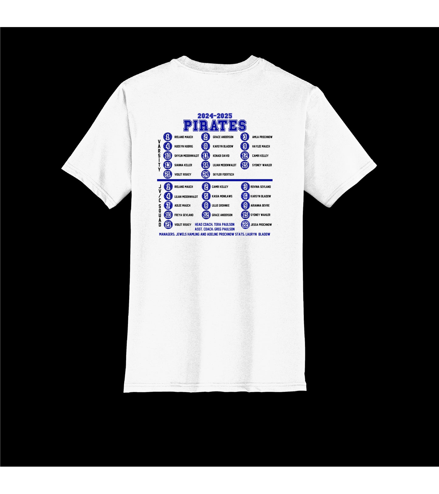 Booster Club Volleyball Roster Shirt 2024