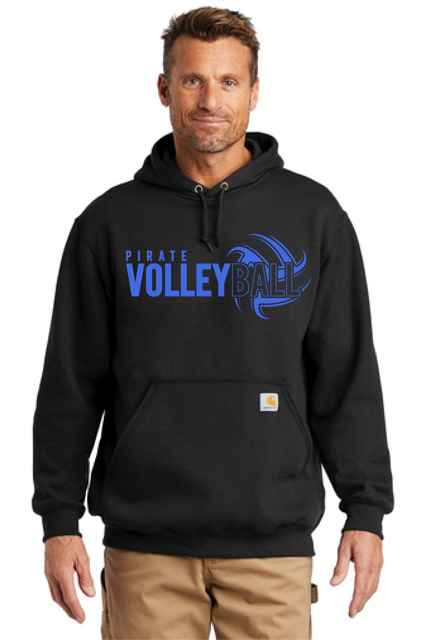 Pirate Volleyball Carhartt Midweight Hooded Sweatshirt