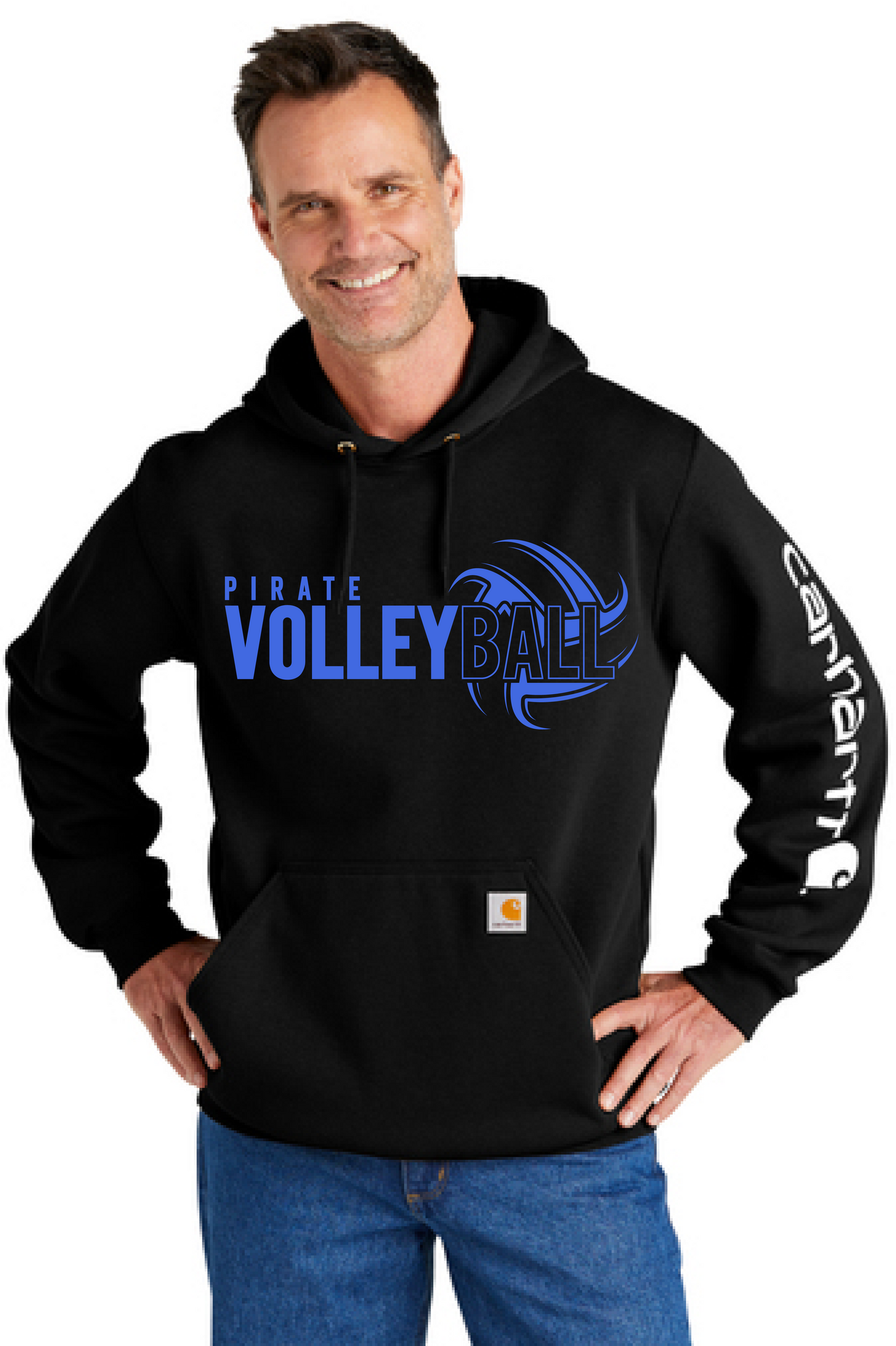 Pirate Volleyball Carhartt Midweight Hooded Logo Sweatshirt