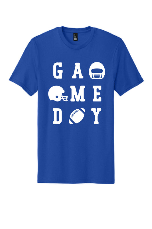 Football Game Day White District T-Shirt