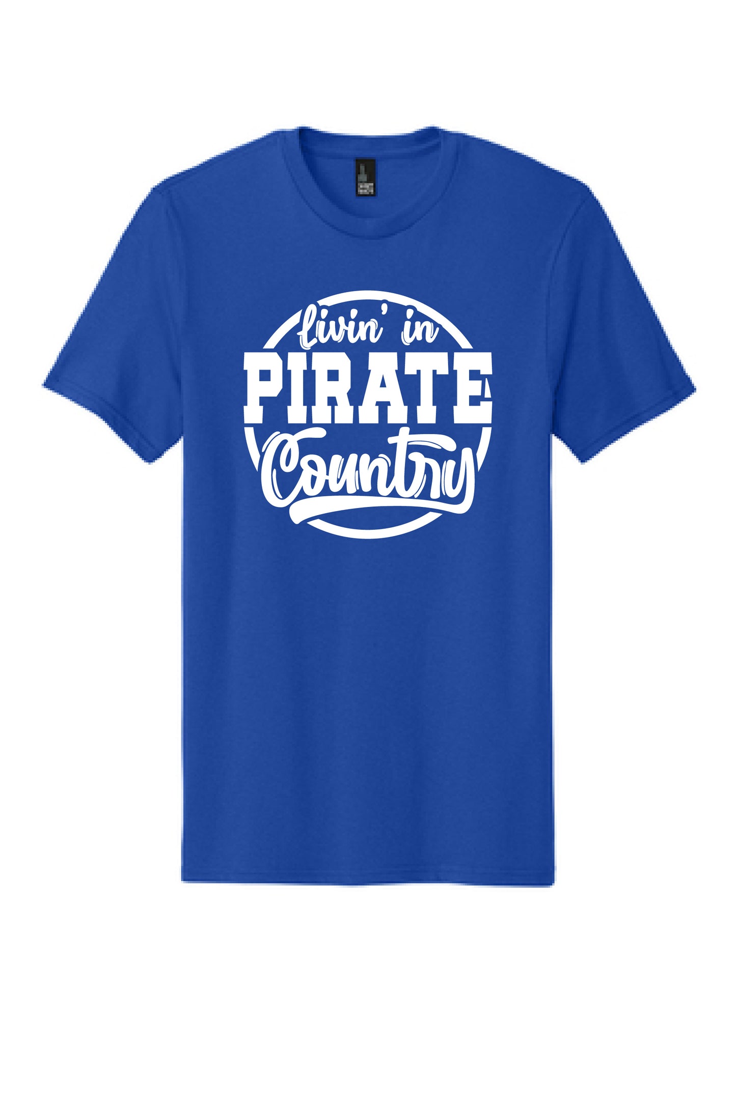 Livin In Pirate County White District T-Shirt