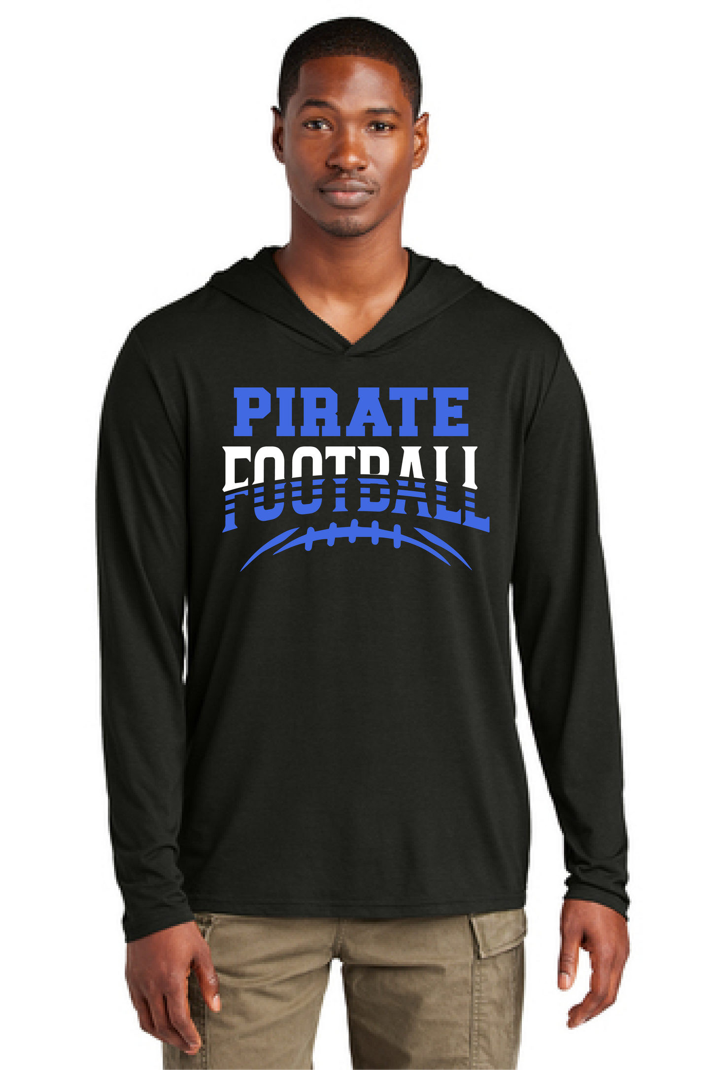 Pirate Football District Long Sleeve Light Weight Hoodie