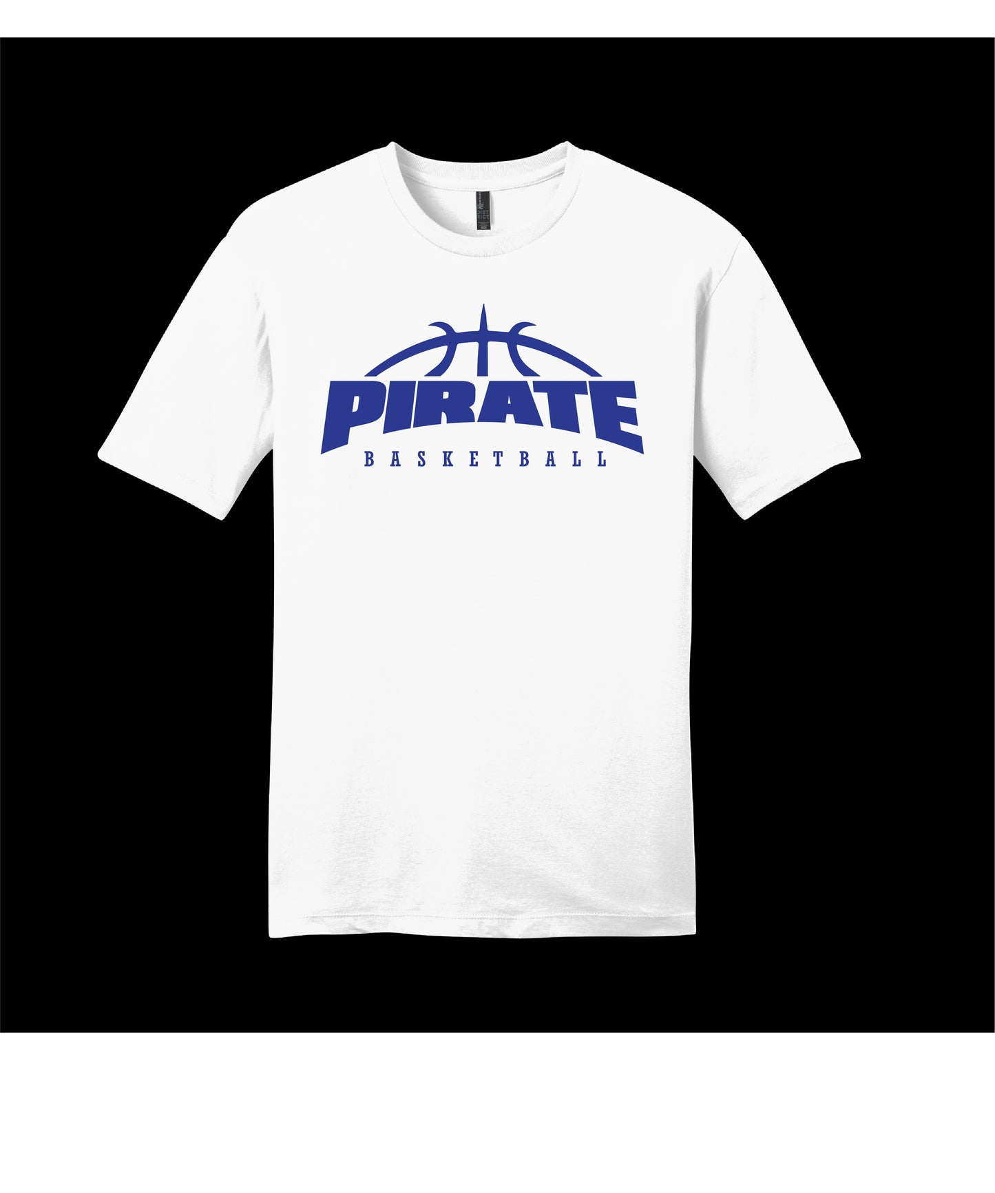 Pirate Basketball White District T-Shirt