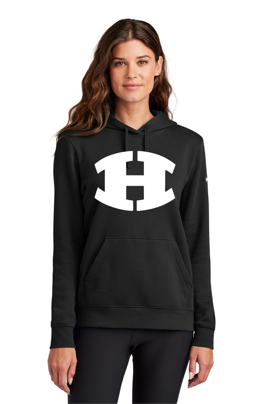 Pirate H  Ladies Nike Club Fleece Sleeve Swoosh Pullover Hoodie