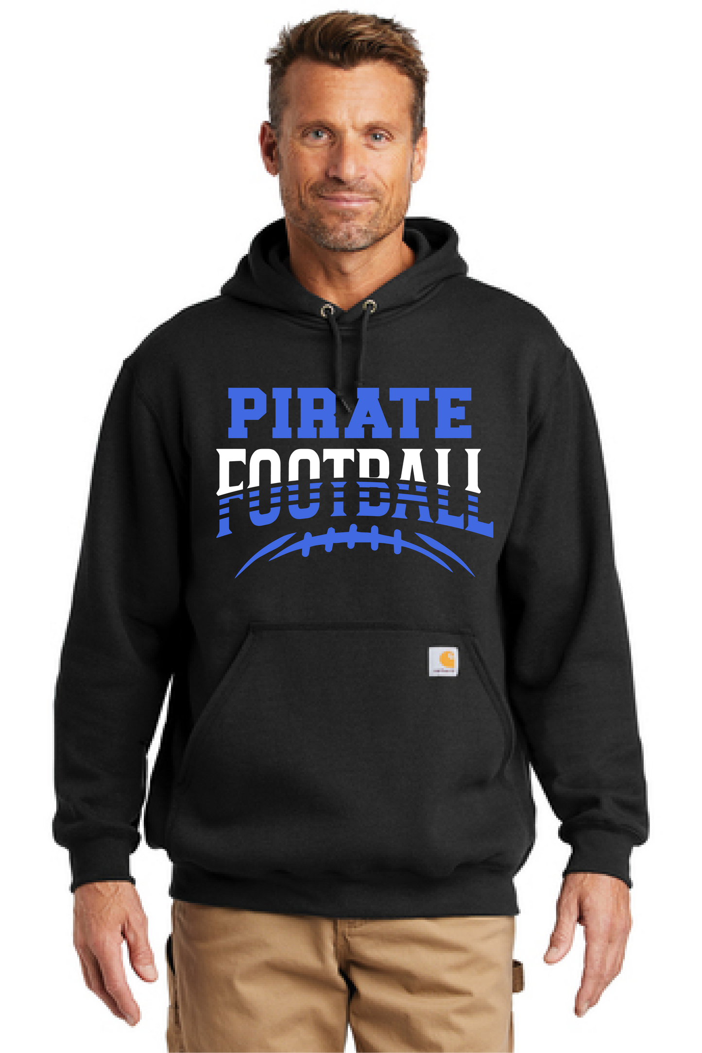 Pirate Football Carhartt Midweight Hooded Sweatshirt