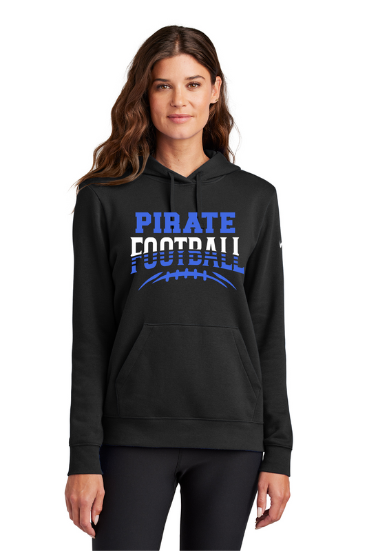 Pirate Football Ladies Nike Club Fleece Sleeve Swoosh Pullover Hoodie