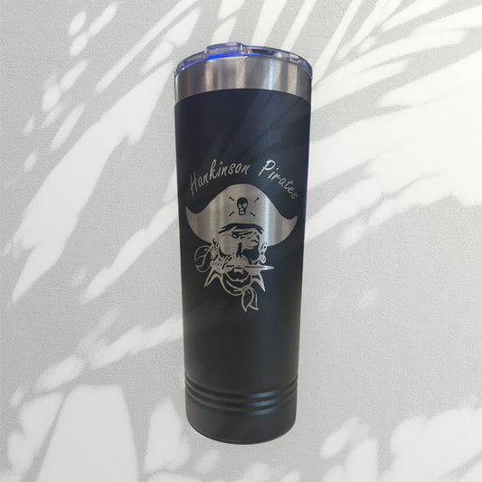 22 Ounce Black Engraved Polar Camel Skinny Tumbler