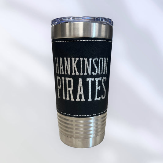 20 Ounce Hankinson Pirates Black And Silver Leatherette Polar Camel Tumbler