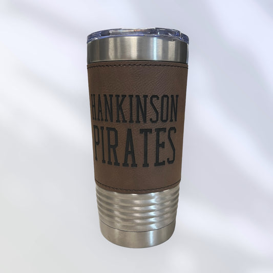 20 Ounce Hankinson Pirates Brown And Black Leatherette Polar Camel Tumbler