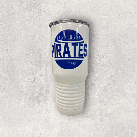 20 Ounce White Pirate Round Polar Camel Tumbler